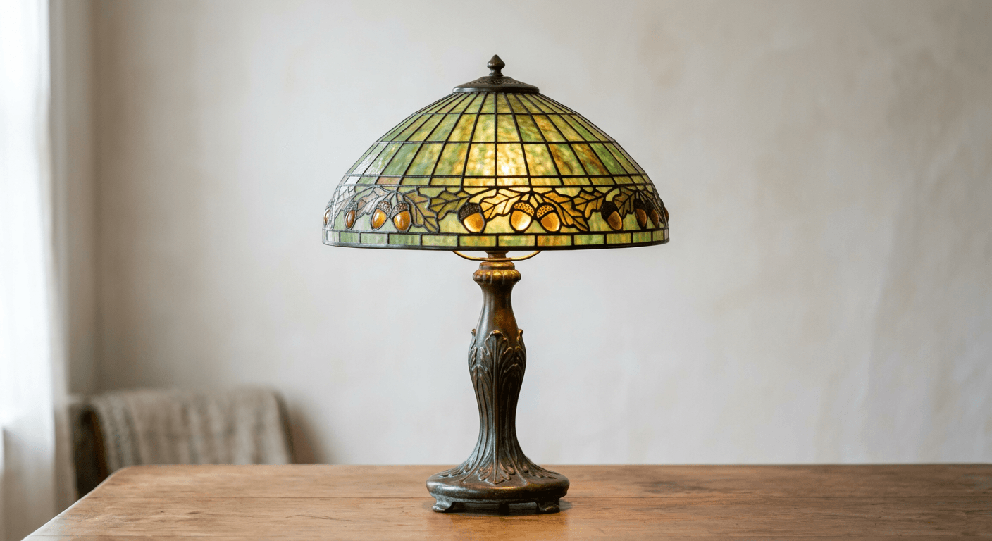 Tiffany Studios Table Lamp — Acorn Pattern — photo 1 of 3