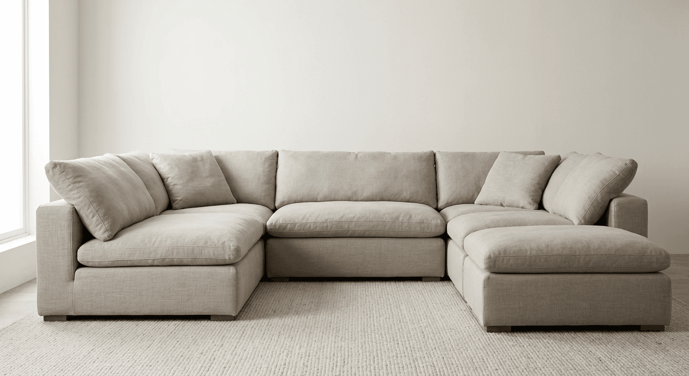 Restoration Hardware Cloud Sectional — Belgian Linen — photo 1 of 3