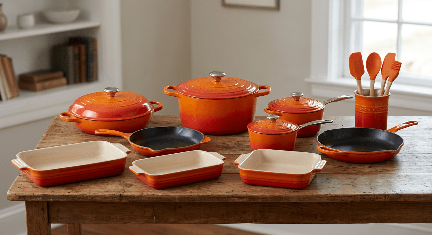 Le Creuset 20-Piece Cookware Set — Flame Orange — photo 1 of 3