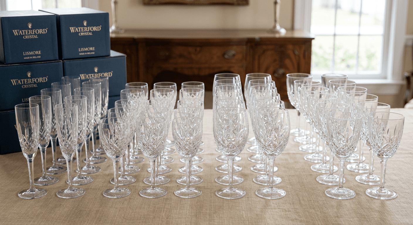 Waterford Crystal Stemware — Lismore Pattern, 48 Pieces — photo 1 of 3